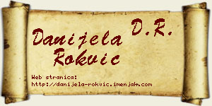 Danijela Rokvić vizit kartica